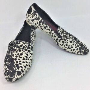 Burberry Animal Print Logo Flat Loafer 5.5 / 36.5